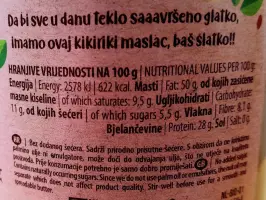 Maslac od kikirikija glatki organski 350 g