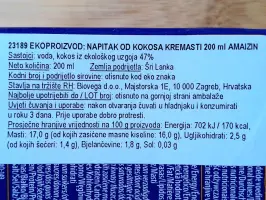 Kokosovo mlijeko/krema za umake 200 ml