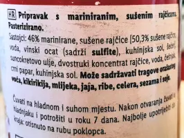 Pripravak s mariniranim sušenim rajčicama 190 g