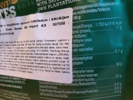 Datulje s belgijskom tamnom čokoladom i kikirikijem 120 g