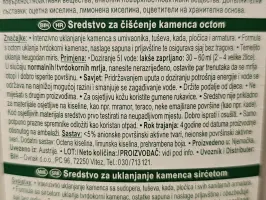 Sredstvo za uklanjanje kamenca s octom 1 L
