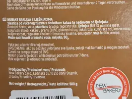 NuBake baklava hazelnut 500 g