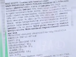 Keksi punjeni kremom od lješnjaka 200 g