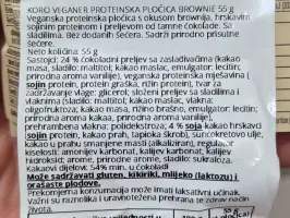 Protein bar chocolate brownie 55 g