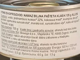 Pašteta classic 125 g