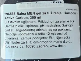 Gel za tuširanje Active Carbon 300 ml