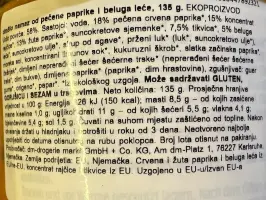 Namaz od pečene paprike i leće 135 g