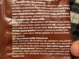 Hand cooked chips BBQ flavour 125 g